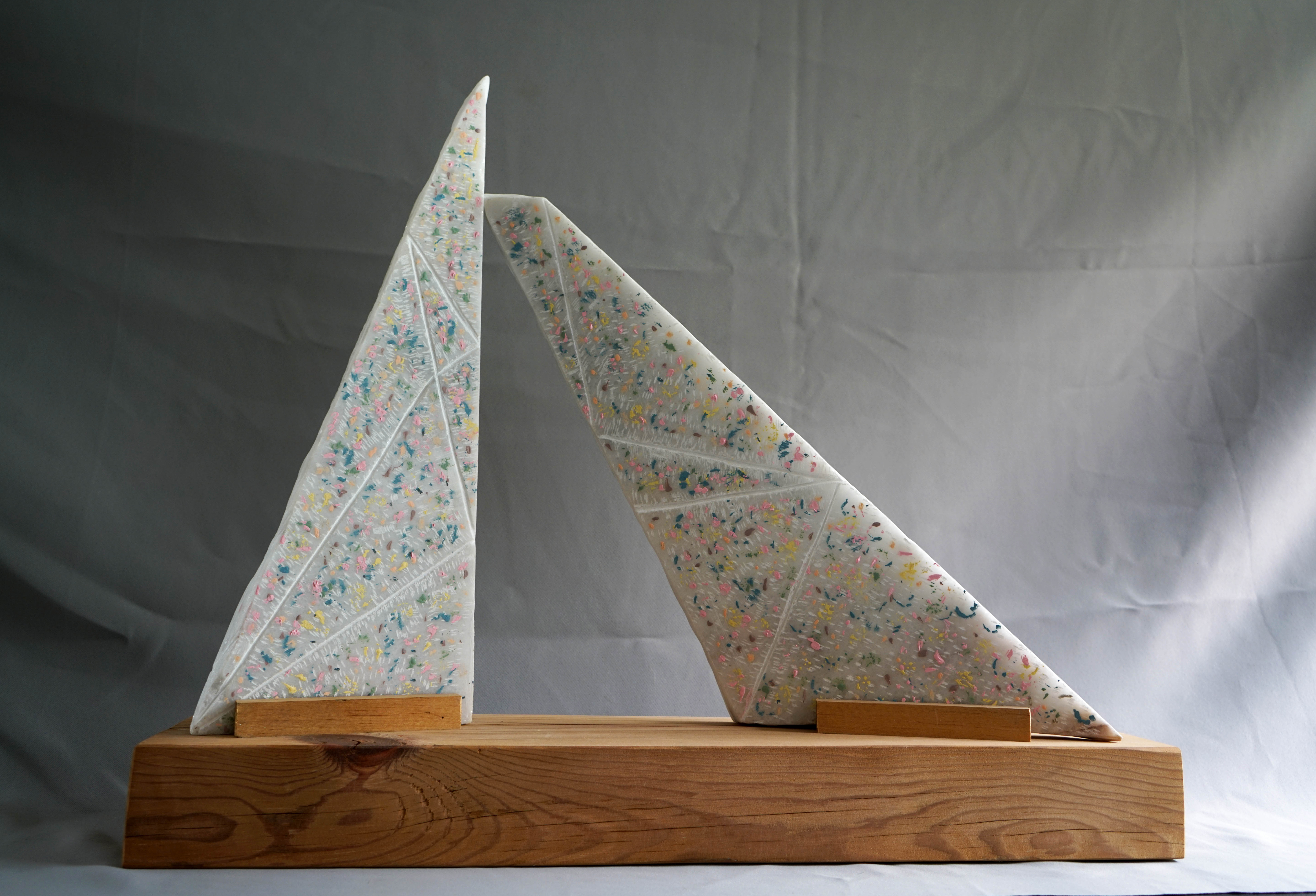 Material: Mármol | Técnica Mixta | Medidas 65 cm x 54 cm